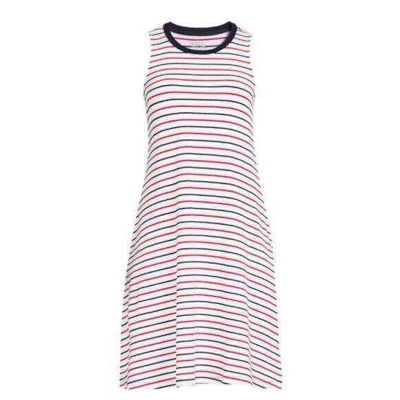 Women's Sleeveless Knee Length Knit Dress - Picture 5 of 7